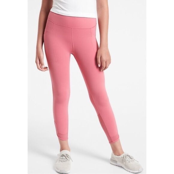 Athleta Girl Give It A Whirl Capri Leggings in Antique Rose - Picture 1 of 15